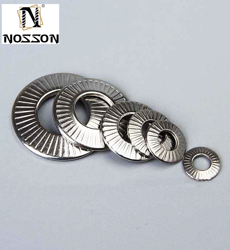 Industrial Applications M3-M30 SS304 Knurled Lock Washer with External Tooth Design and ANSI/ASME Standard