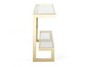 Quality Double Layers 30KGS 79cm Modern Glass Console Table wholesale