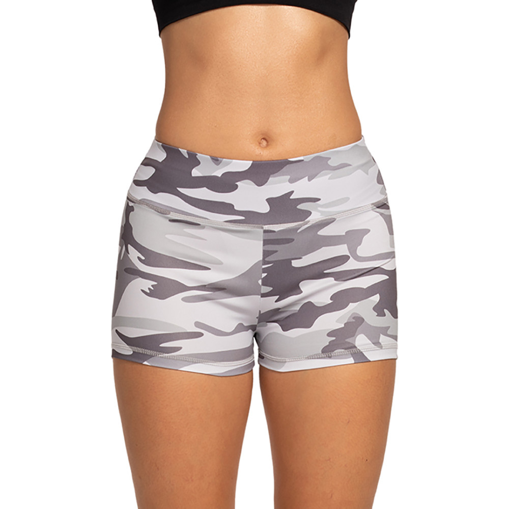 Women High Waist Yoga Pants Tummy Control Shorts Slim Short Pants
