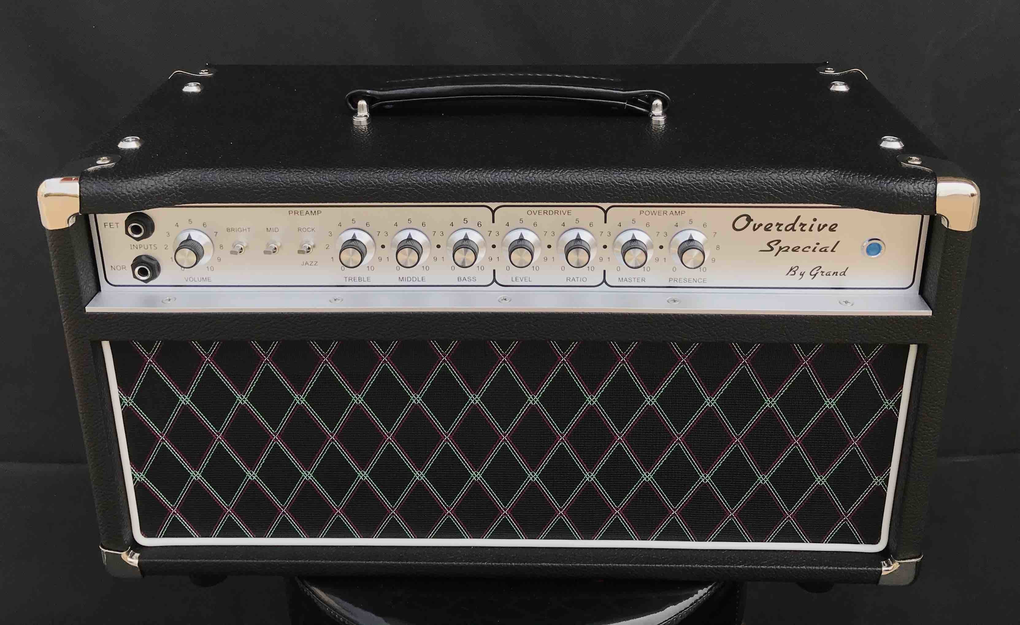 Grand Boutique Hand-wired Overdrive Special ODS50 Amp Head 50W in Black or Brown Tolex Custom Faceplate is Available