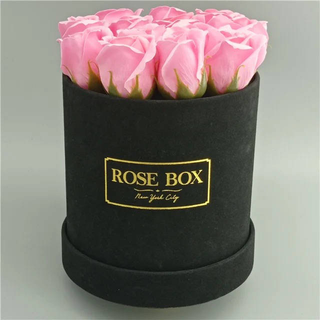 Round Hug Bucket Gift Box Luxury Paper Box Packaging For Flowers