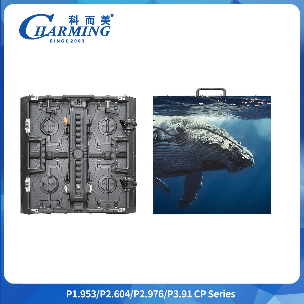 Beautiful Display Effect P2.6/2.98/3.91 CP Series Indoor LED Video Wall With One-handed Quick Lock Nut Operation