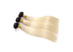 1B Blonde 613 Color Brazilian Hair Weft Ombre Color Human Virgin Hair Weave 12"