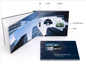 Quality Promotional handmade digital video brochure , Multi - page lcd video card wholesale
