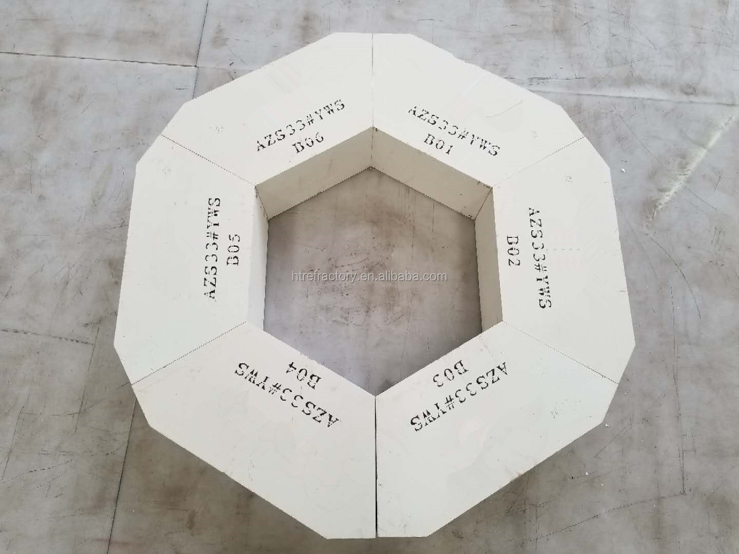 International Standard Fused Cast Alumina Zirconia Corundum Block for Glass Furnace