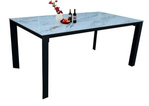 Quality 1.5 Meter Fixed Dining Table , Rectangle Ceramic Topped Dining Table wholesale