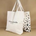 Elegant Square Canvas Tote Bags / Fashionable Small White Canvas Tote Bags