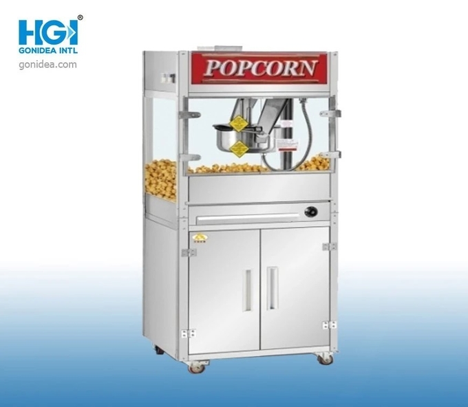 Stainless Steel Popcorn Maker Machine With Removable Tray & Adjustable Timer