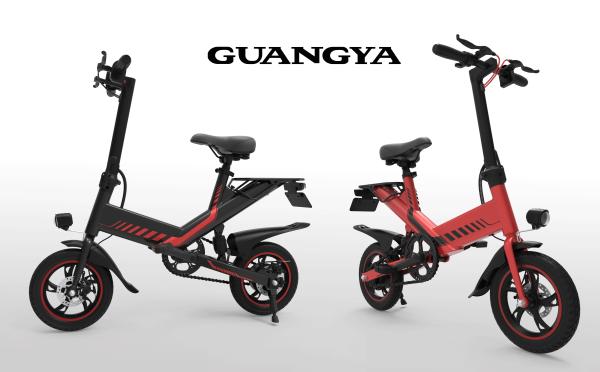 400W Generator Power Small Folding Electric Bike 14'' Super 15 Degree Climbing