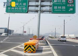 Quality Yellow Highway Crash Cushion Barrier Anti Impact 2560mm X 1220mm X 900mm wholesale