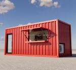 20ft Prefab Shipping Container Pop Up Coffee Shop Restaurant Mobile Container