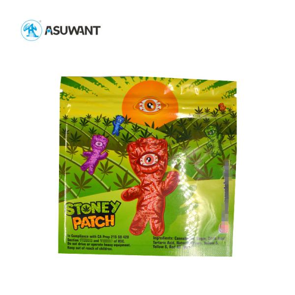Edible Food Packaging Bags Heat Seal Small Zipper Sachet For Gummies Bear