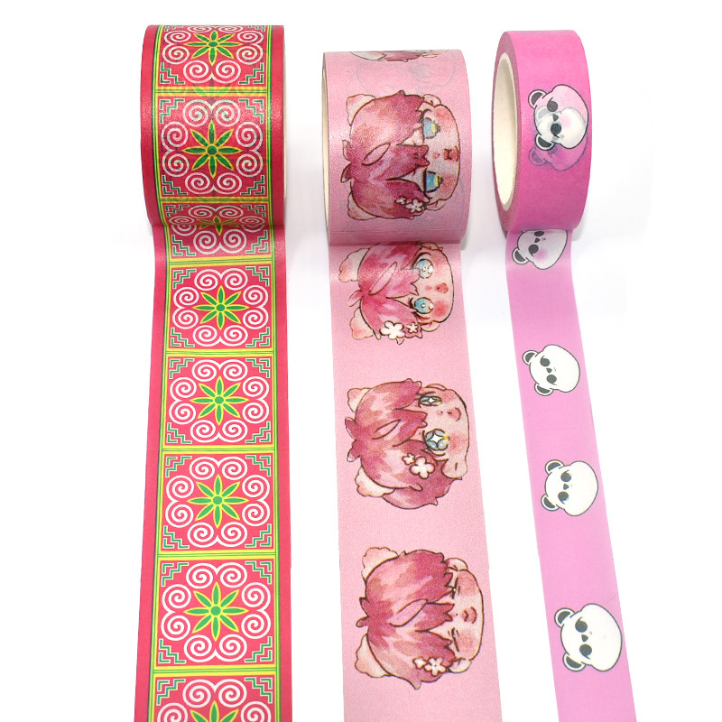 Colorful Writable China Custom Design Waterproof Washi Paper Tape Colored Masking Tape