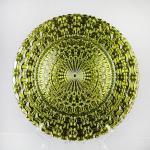 China High Quality Color Decoration Glass Charger Plate for Dinnerware