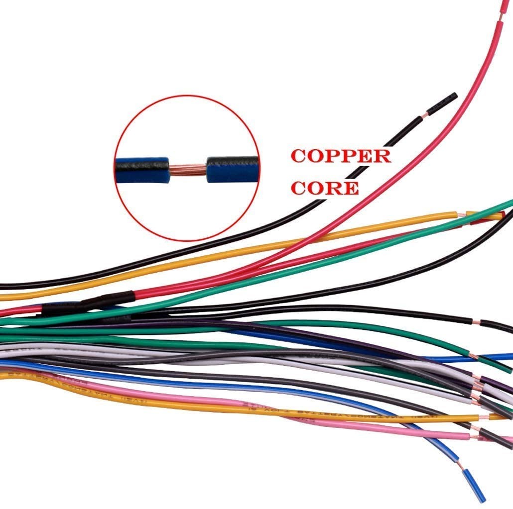 18AWG 4 Speaker 16 Pin Car Stereo Connector Electrical Wiring Harness