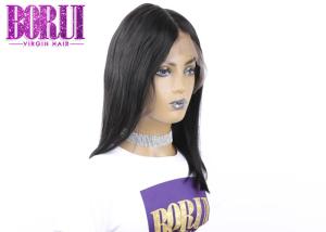 Quality 13*6 Straight Bob Wig , Brazilian Glueless Human Hair Wigs Lace Wig With Bleach Knots wholesale