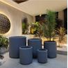 Buy cheap Frost Resistant Plain Matte Round Fiber Clay Pot For Indoor Home Garden from wholesalers