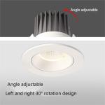 Aluminum 12W LED Spotlight DALI Dimmable Ceiling Mount AC180V