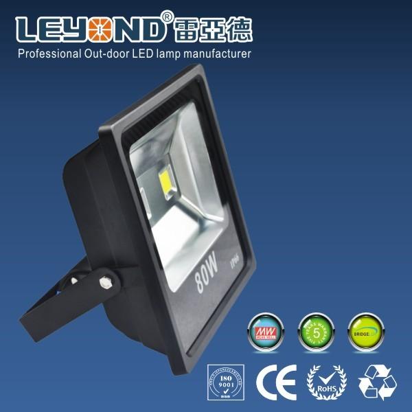 Flip Chip Bridgelux / Epistar High Output Led Flood Lights Outdoor High Power 80