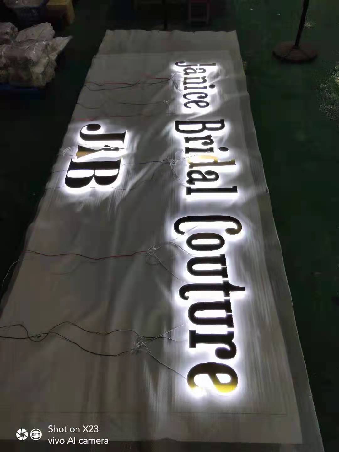 Custom Outdoor high-brightness acrylic backlit led letter electronic sign