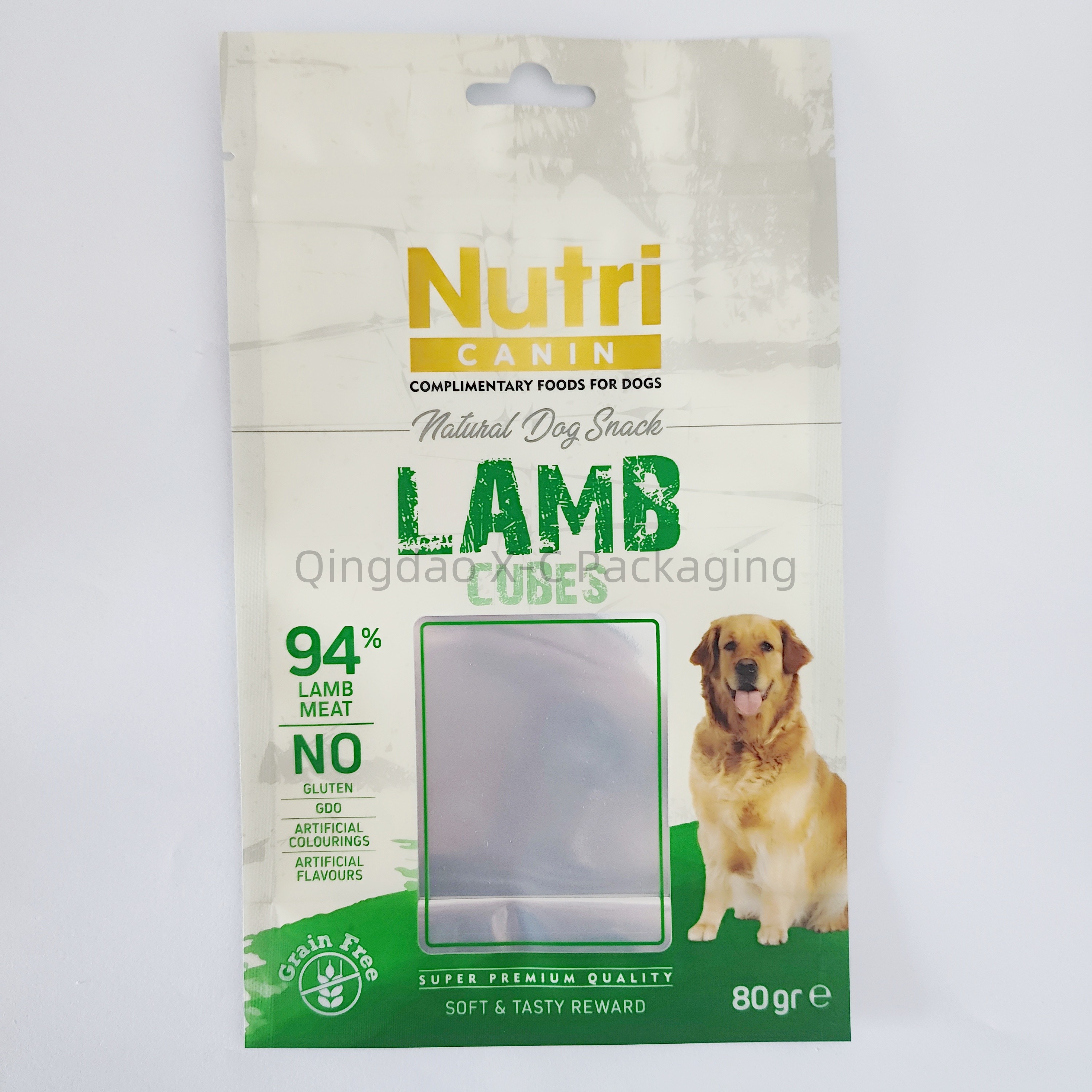 Pet Food Stand Up Pouch Bags With Window Recyclable Ziplock Wholesale With BRC