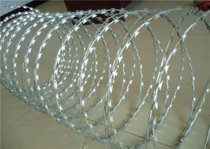 Quality Concertina Razor Barbed Wire BTO 22 Razor Wire 450mm 500mm 900mm Coil Diameter wholesale
