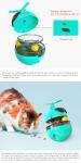 Turntable Cat Treat Feeder Toy Multifunction Automatic Laser Light For Cats