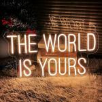 2- Golden Yellow Waterproof Neon Led Store Open Sign for Indoor and Outdoor