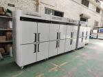 Commercial 4-door Upright Freezer Stainless Steel Reach-in Freezer Bakery
