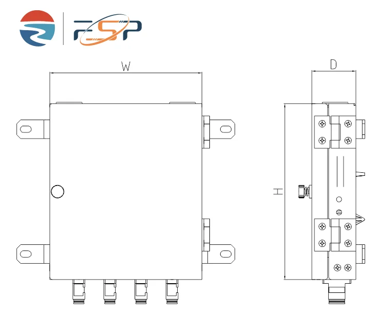 Aluminum 8 Cores FC APC Type Fiber Optic Distribution Box for Network FTTH/FTTX Terminals