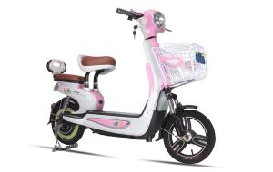 Quality Pedal Assist Electric Bike Pink Beach Cruiser Motorized Bike For Two Passengers wholesale