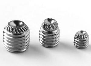 Quality 6g Tolerance Socket Head Cap Screw Knurling Stainless Screw With Cup Point wholesale