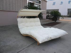Quality Rattan Daybed Chaise Lounge Set , Resin Wicker Patio Furniture wholesale
