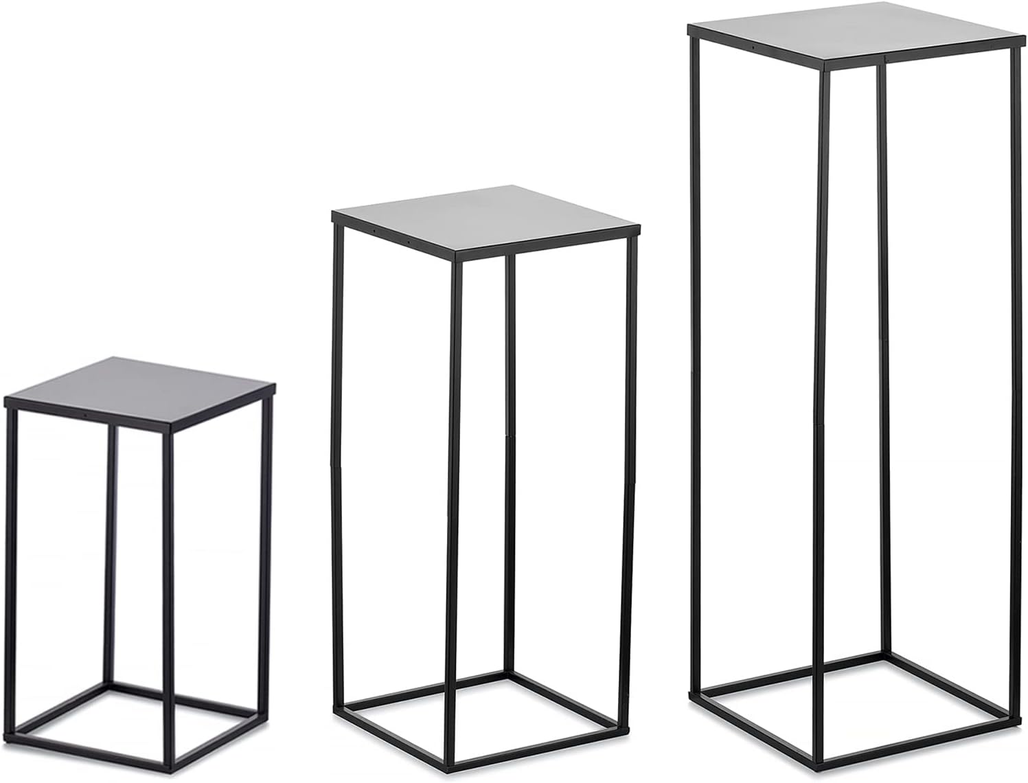 Single-side Bracket Metal Column Geometric Flower Stand for Event Tables Centerpieces