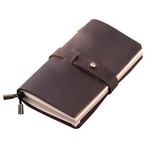 Quality Hand Crafted Refillable Leather Travel Journal Practical Various Color Available wholesale