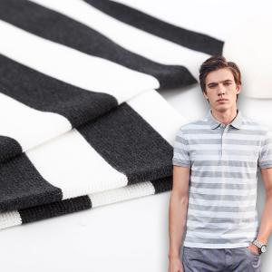 Quality Classic And Environmentally Friendly And Soft Striped Cotton Fabric For Polo Shirt wholesale