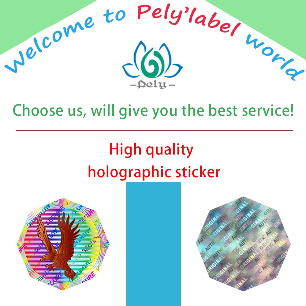 Self Adhesive Laser Holographic Security Labels for Glass Bottle