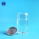 Clear PET Plastic Soda Cans 375ML 13OZ Carbonated Beverage Packing