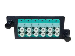 Quality 12 Port LC Adapter Panel Singlemode Multimode Fiber Optic Adapter Plate wholesale