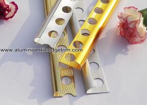 Quality Aluminum Alloy Corner Bead Wall Tile Edge Trim Profiles With Round Corner wholesale