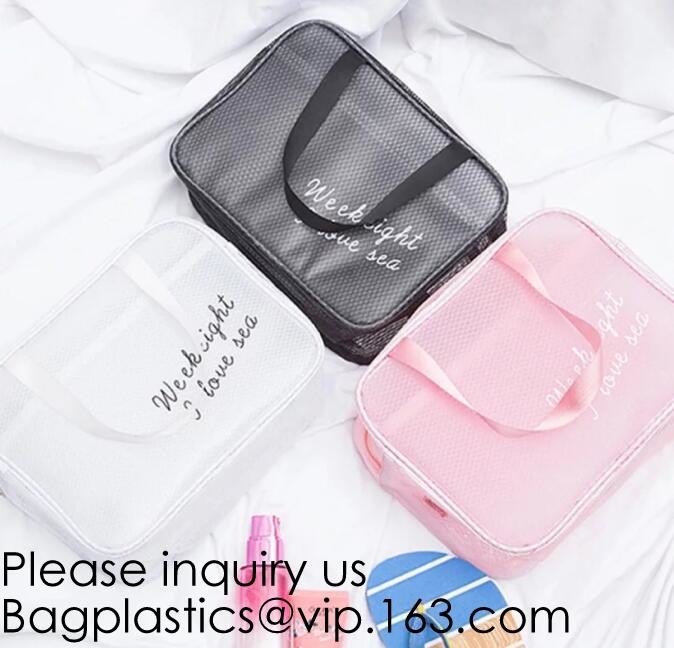Waterproof PVC Cosmetic Pouch Wholesale Cheap Make Up Makeup Case Bag Travel Toiletry Pouch Organizer, bagease, bagplast