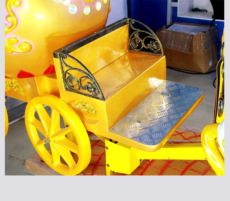 Classic Wagon Simulator Kids Arcade Machine / Coin Operated Kiddie Horse Ride