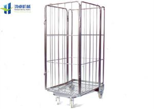 Quality Heavy Duty Mesh Storage Trolley Durable High Sided Industrial Metal Trolley wholesale
