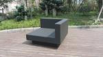 Modern Black Outdoor Rattan Sofa Set For Bar / Cafe / Balcony