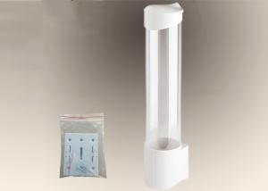 Quality White Color Plastic / Paper Cup Dispenser For Water Cooler Elegant Appearance wholesale
