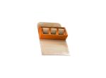 Brown PU Leather Magnetic Travel Watch Case Eco-friendly Material