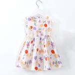 Summer Children Princess Cotton Silk Dress Thin Nightdress Off Shoulder