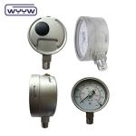 Dual Scale Stainless Steel Pressure Gauge Shock Resistant 100mm Size