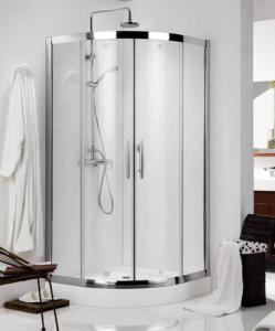 Quality Round Circular Transparent Shower Door Glass Tempered Curved wholesale