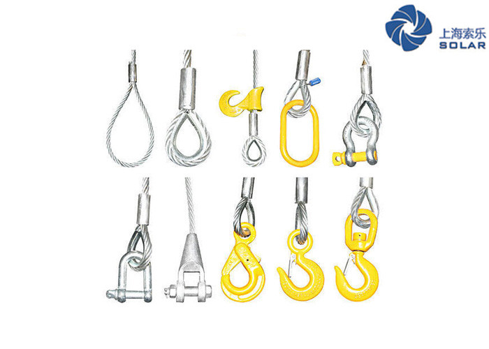 6X37 IWRC Wire Rope Sling Hooks & Link Soft Eye
